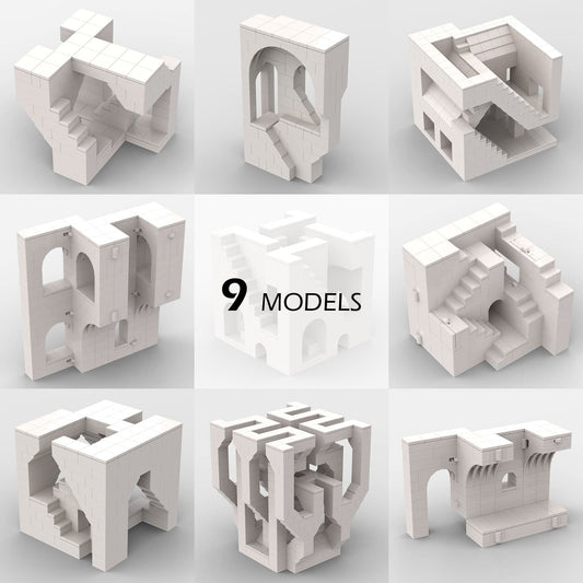 Building Bricks - Set no.1 | 9 Models