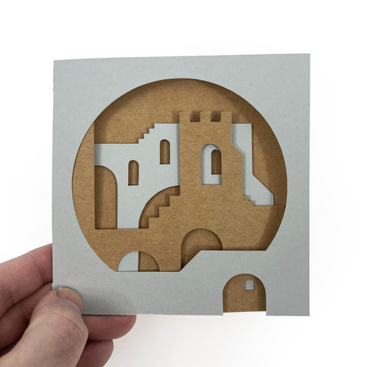 Castles Cutout Card | Set of 5