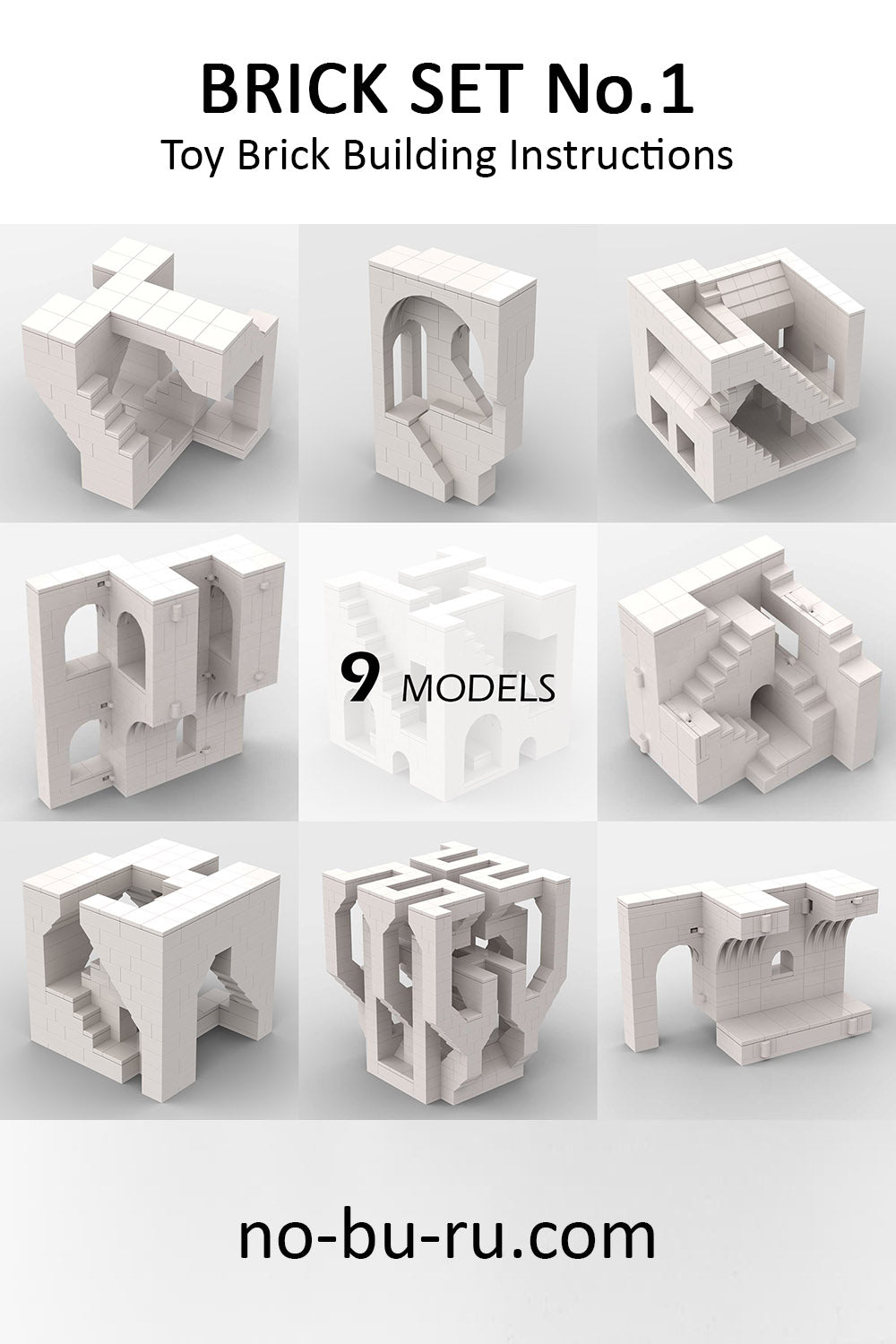 Building Bricks - Set no.1 | 9 Models