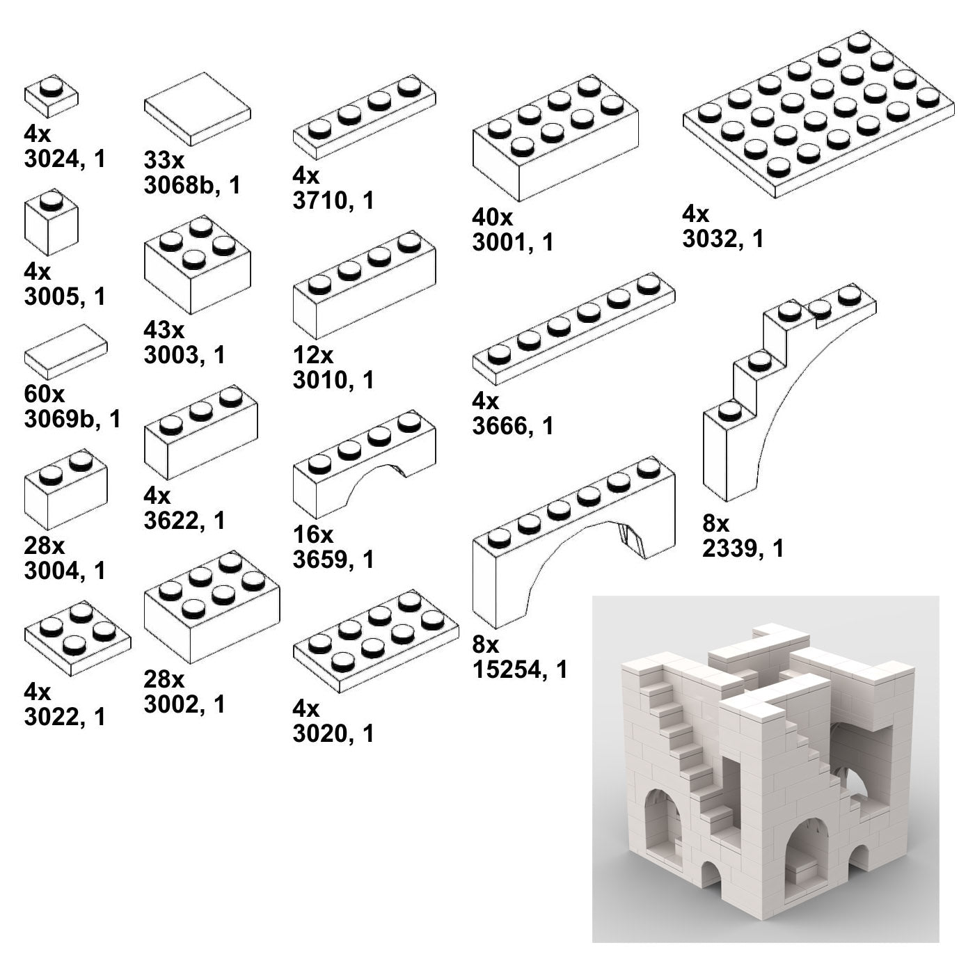 Building Bricks - Set no.1 | 9 Models