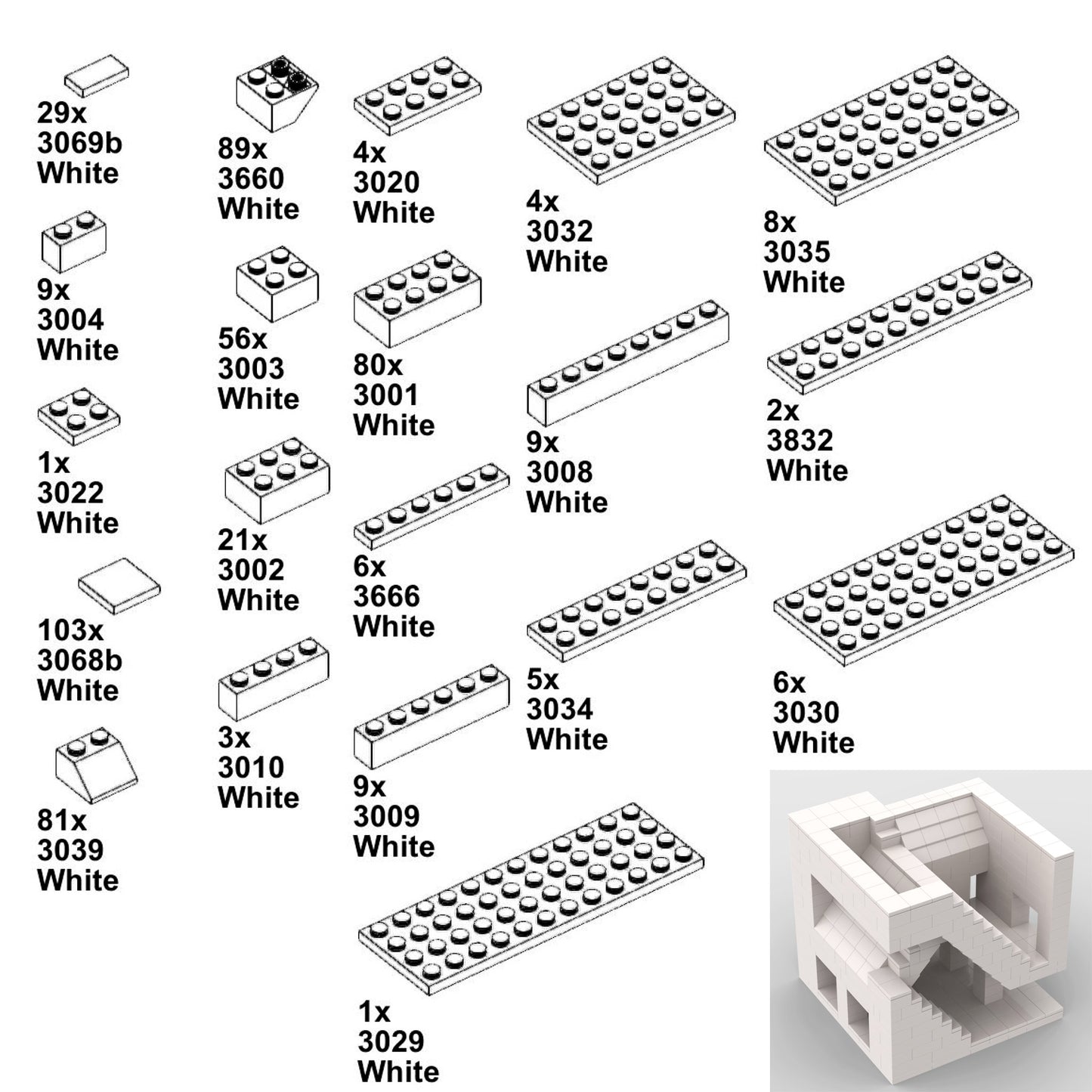 Building Bricks - Set no.1 | 9 Models