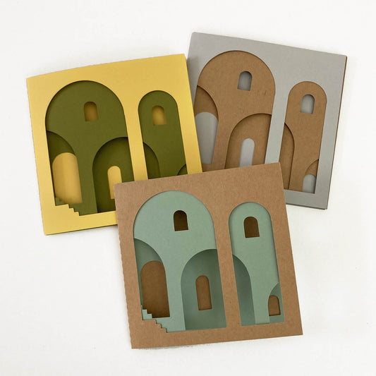 Archways Cutout Card | Model-0140-01