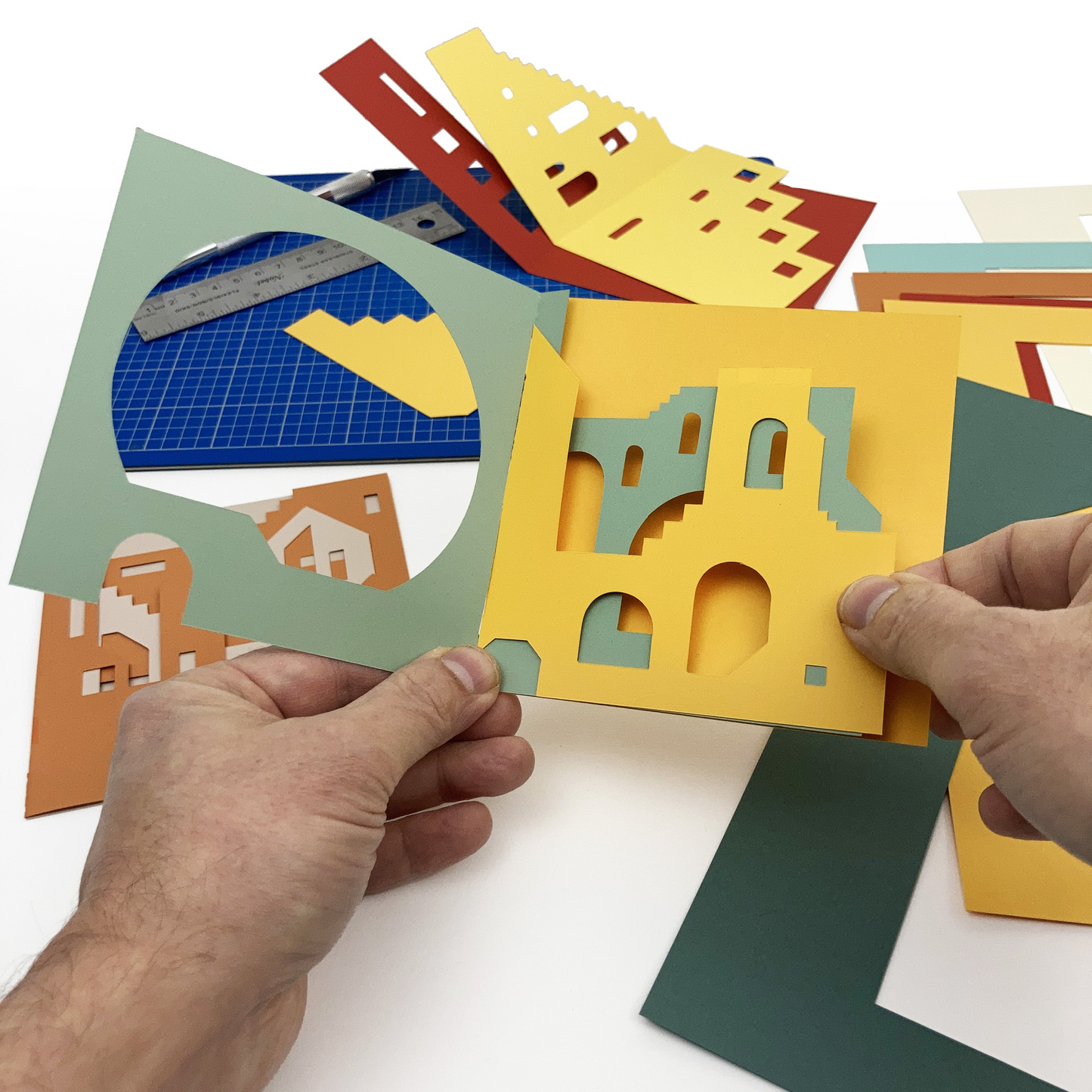 Castles Cutout Card | Set of 5