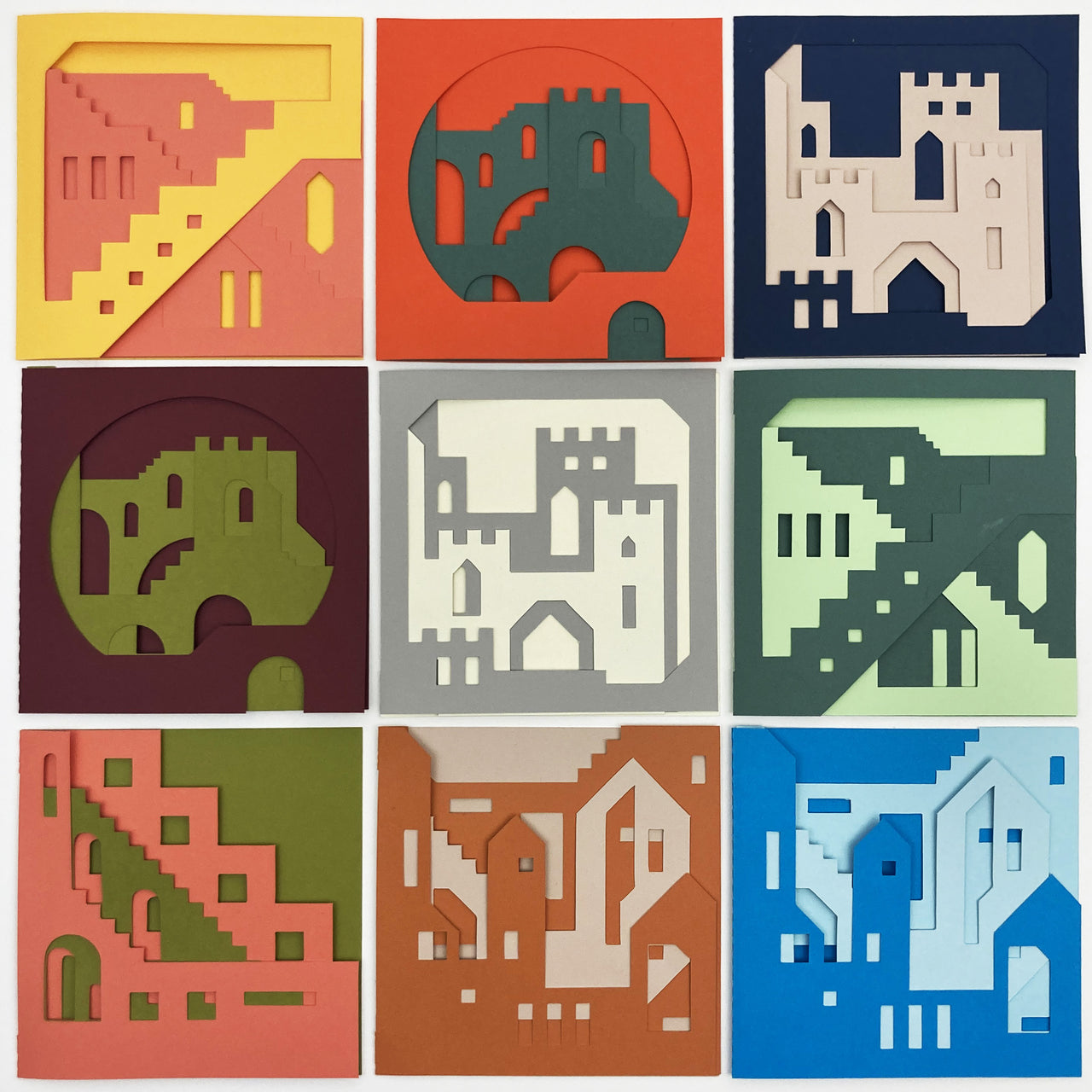 Castles | Cutout cards