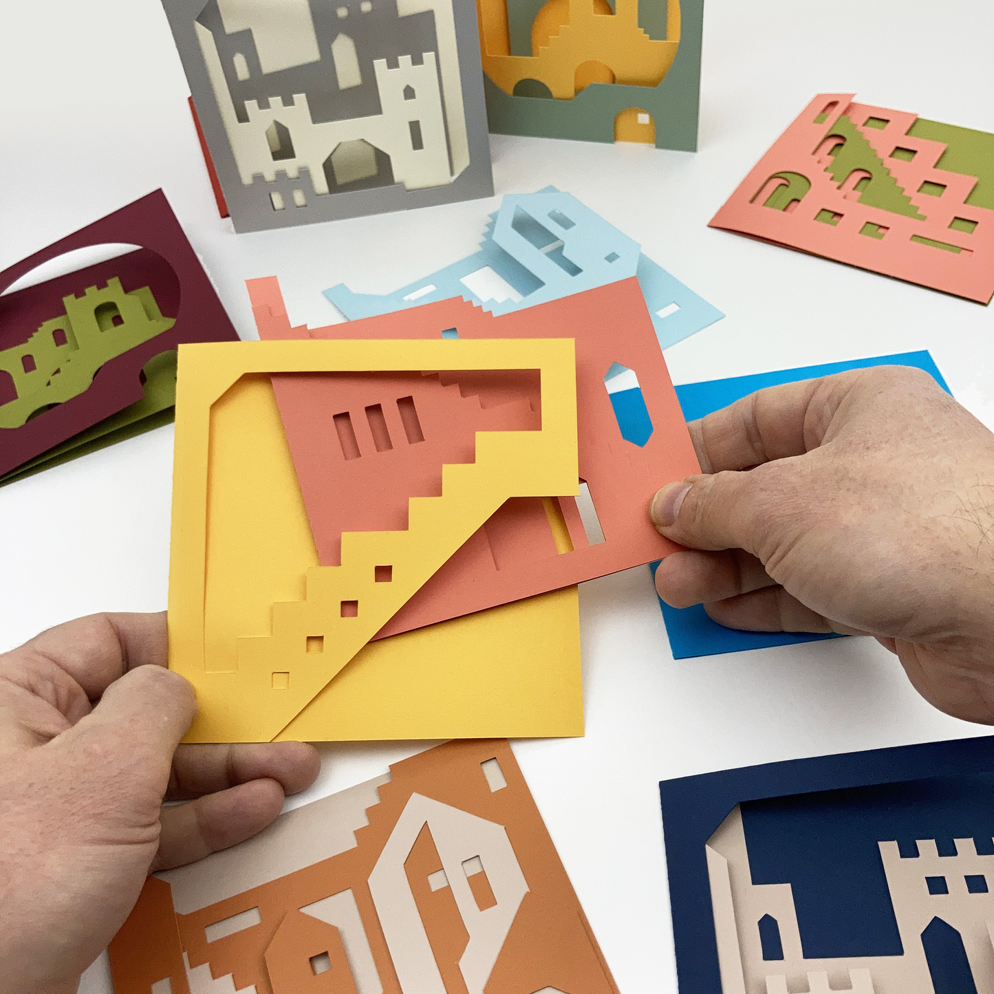 Castles Cutout Card | Set of 5