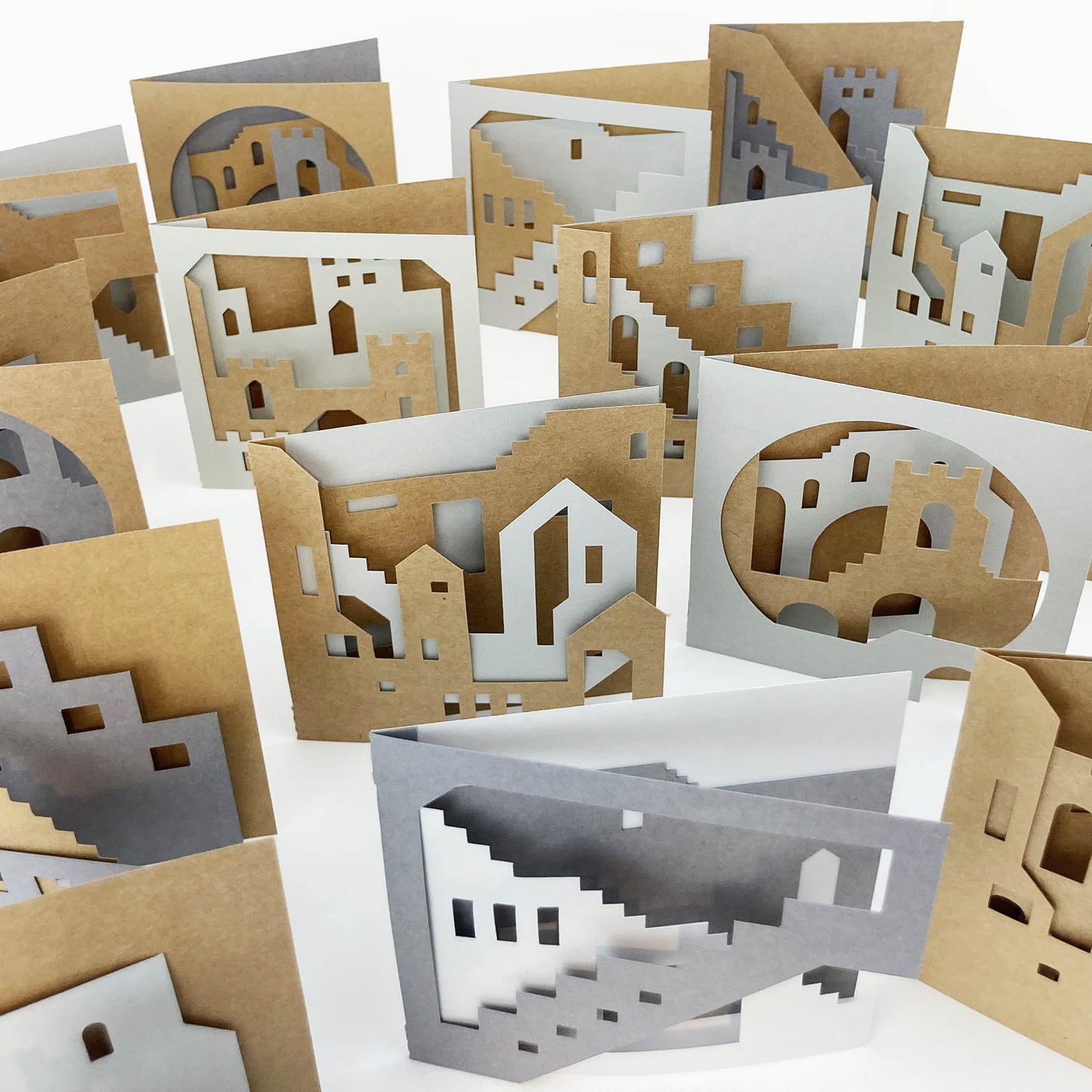 Castles Cutout Card | Set of 5