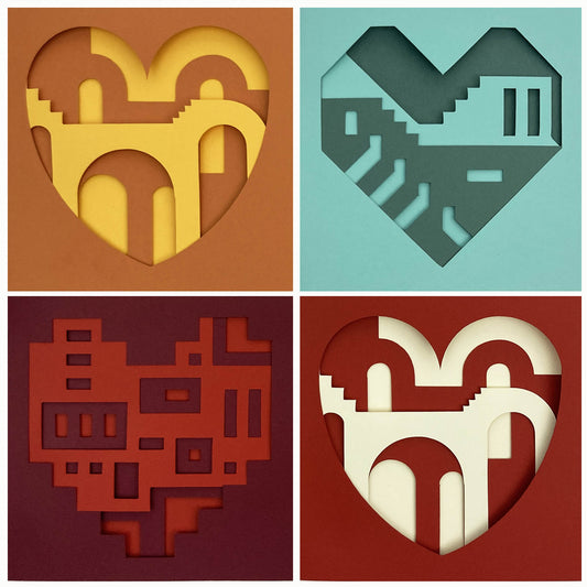 Hearts Cutout Card | Set of 3