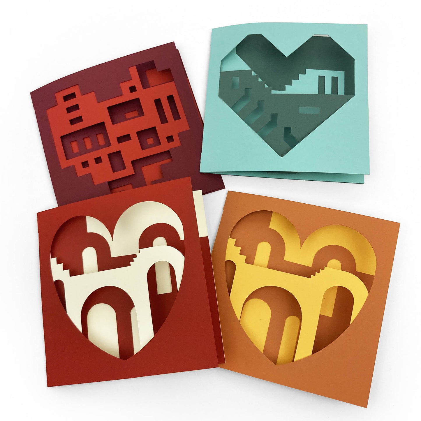 Hearts Cutout Card | Set of 3
