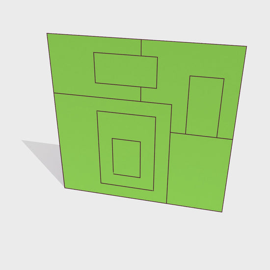 Folding instructions for model-0004 from Architecture Set no.1