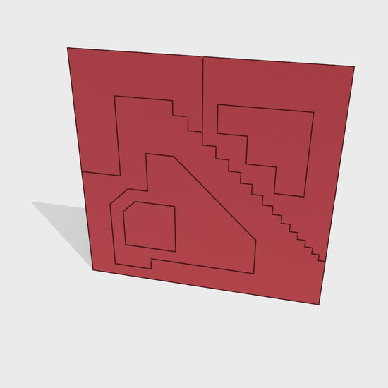 Folding instructions for model-0009 from Architecture Set no.1