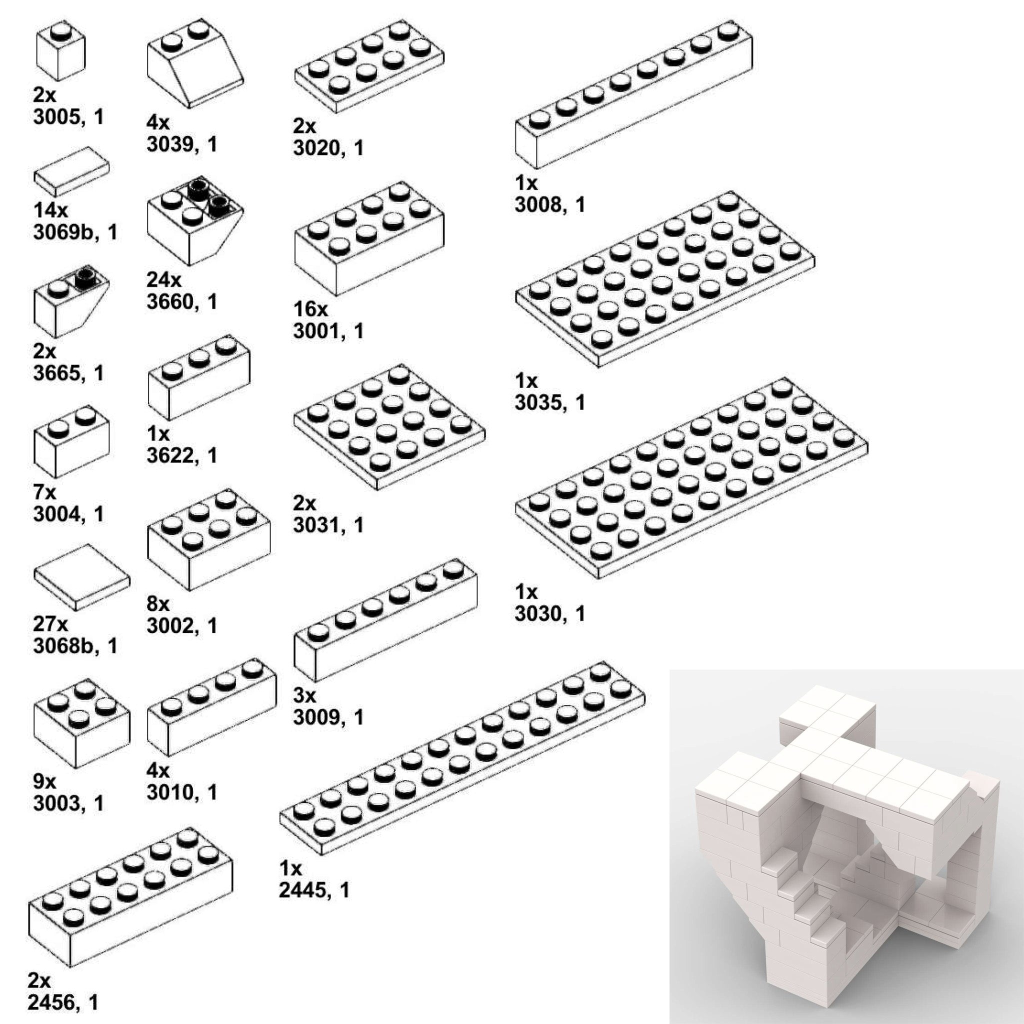 Building Bricks - Set no.1 | 9 Models – NO-BU-RU