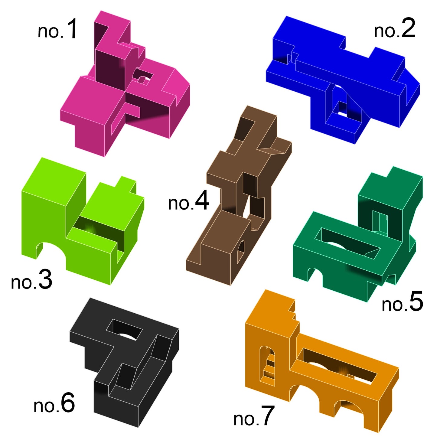 Building Bricks - Set no.2 | Soma Cube